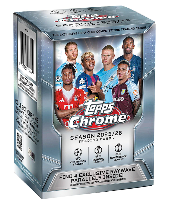 Box de 7 sobres 2025-26 Topps Chrome UEFA Club - Imagen 9