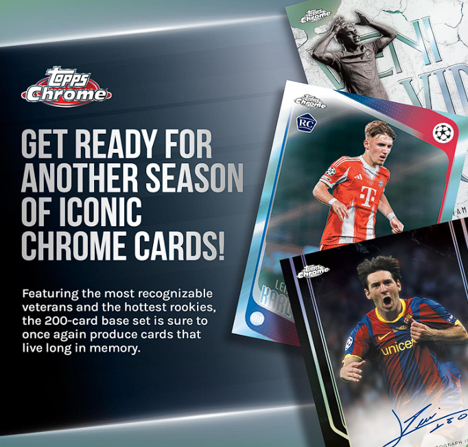 Box de 7 sobres 2025-26 Topps Chrome UEFA Club - Imagen 7