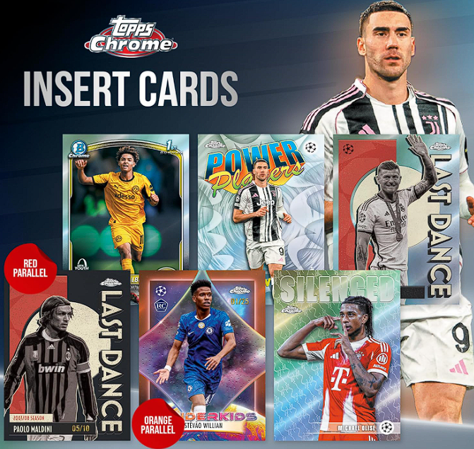 Box de 7 sobres 2025-26 Topps Chrome UEFA Club - Imagen 4