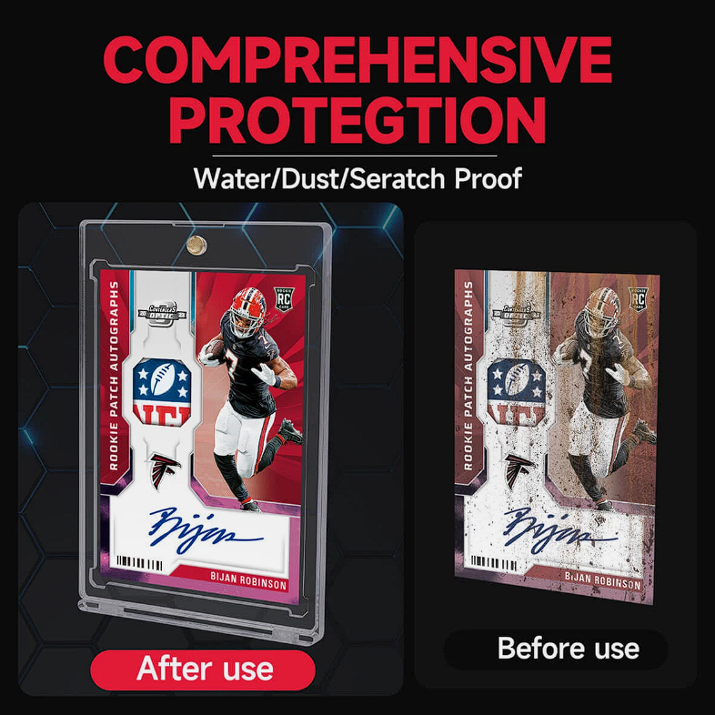 Protector de acrílico con cierre magnético para tarjetas kit de 3 unidades medida 35pt - Imagen 3