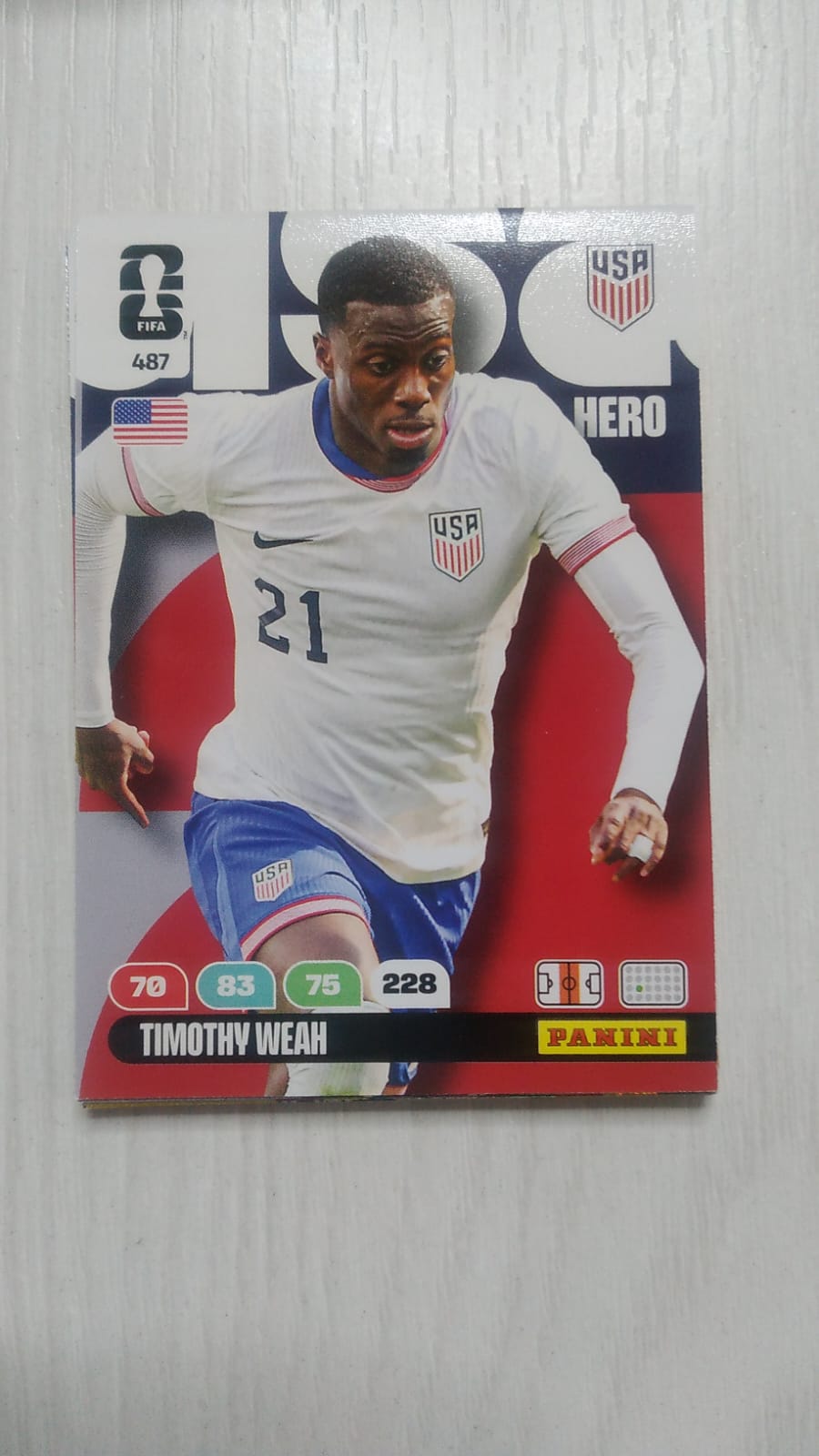 487 adrenalyn 2026 Timothy Weah