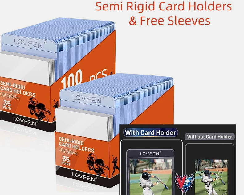 Protectores de tarjetas semi rigidos kit de 10 unidades.